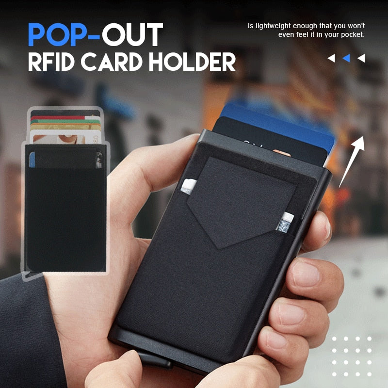 Smart wallet card holder