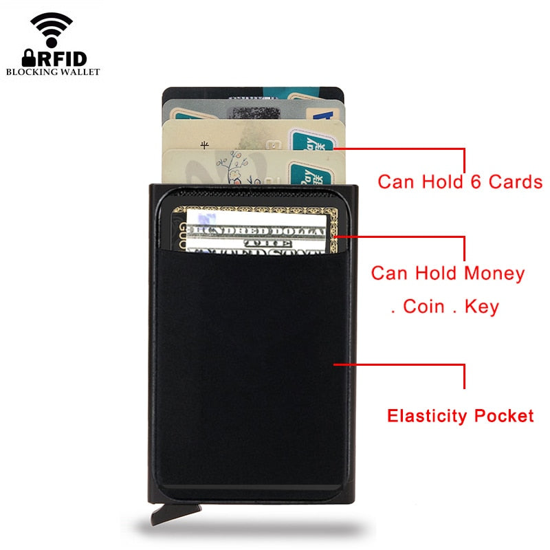 Smart wallet card holder